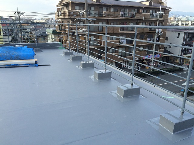 ビル屋上の防水工事